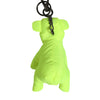 Dolce & Gabbana Neon Green Bear Embroidered Logo Men Keychain Clasp  Keyring