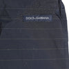 Dolce & Gabbana Navy Blue Polyester Nylon Pinstripe Men's Swimwear