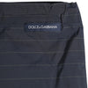 Dolce & Gabbana Navy Blue Polyester Pinstripe Men Shorts Swimwear