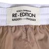Dolce & Gabbana Brown White Polyester Re-Edition Shorts Swimwear