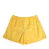 Dolce & Gabbana Yellow Cotton Elastic Waistband Short Swimwear