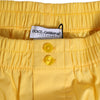 Dolce & Gabbana Yellow Cotton Elastic Waistband Short Swimwear