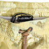 Dolce & Gabbana Yellow World Map Polyester Elastic Waistband Swimwear