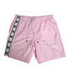 Dolce & Gabbana Pink Nylon Logo Side Stripe Beachwear Men Swimwear
