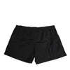 Dolce & Gabbana Black Cotton Elastic Waistband Button Swimwear