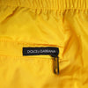 Dolce & Gabbana Yellow Drawstring Beachwear Men Shorts Swimwear