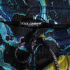 Dolce & Gabbana Blue Marble Print Logo Men Boxer Short Swimwear