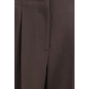 Giorgio Armani Brown Fleece Wool Casual Pants