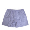Dolce & Gabbana Blue White Cotton Striped Button Fly Shorts Swimwear