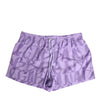 Dolce & Gabbana Purple DG Logo Print Nylon Men Shorts Swimwear