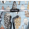 Dolce & Gabbana Blue Seashell Print Nylon Men Shorts Swimwear