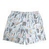 Dolce & Gabbana Blue Seashell Print Nylon Men Shorts Swimwear