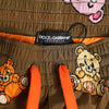 Dolce & Gabbana Brown Multicolor Teddy Bear Men Shorts Swimwear