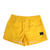 Dolce & Gabbana Yellow Nylon Logo Plaque Boxer Shorts Swimwear
