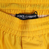 Dolce & Gabbana Yellow Nylon Logo Plaque Boxer Shorts Swimwear