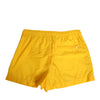 Dolce & Gabbana Yellow Nylon Logo Plaque Boxer Shorts Swimwear