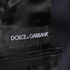 Dolce & Gabbana Dark Blue Wool Men Jacket Coat Blazer Suit