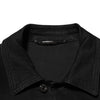 Dolce & Gabbana Black Cotton Denim Stretch Button Up Jacket