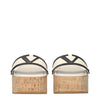 Valentino Garavani Beige Leather Wedge Sandals