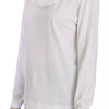 Dolce & Gabbana White Cotton Longsleeve Collared Blouse