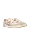 Fendi Beige Leather Low Top Sneakers