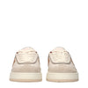 Fendi Beige Leather Low Top Sneakers
