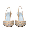 Valentino Garavani Beige Leather Stiletto Heel Sandals
