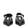 Jimmy Choo Black Leather Flat Sandals