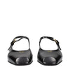 Prada Black Leather Flat Sandals
