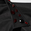 Dolce & Gabbana Black Cotton Embellished Collar Men’s Shirt