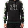 Dolce & Gabbana KING Black Orchid Floral Crown Logo Hoodie Sweater