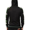 Dolce & Gabbana KING Black Orchid Floral Crown Logo Hoodie Sweater