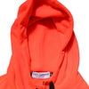 Dolce & Gabbana Red Fluorescent Polyester Logo Patch Hoodie Sweater