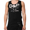 Dolce & Gabbana Black Cotton Sleeveless Tank Top DG Logo Men T-shirt