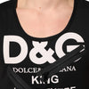 Dolce & Gabbana Black Cotton Sleeveless Tank Top DG Logo Men T-shirt