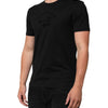 Dolce & Gabbana Black Cotton Velvet Logo Print Men T-shirt