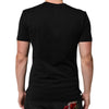 Dolce & Gabbana Black Cotton Velvet Logo Print Men T-shirt