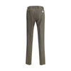 Germano Brown Fleece Wool Casual Pants