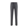 Germano Gray Fleece Wool Dress Pants