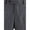 Germano Gray Fleece Wool Dress Pants