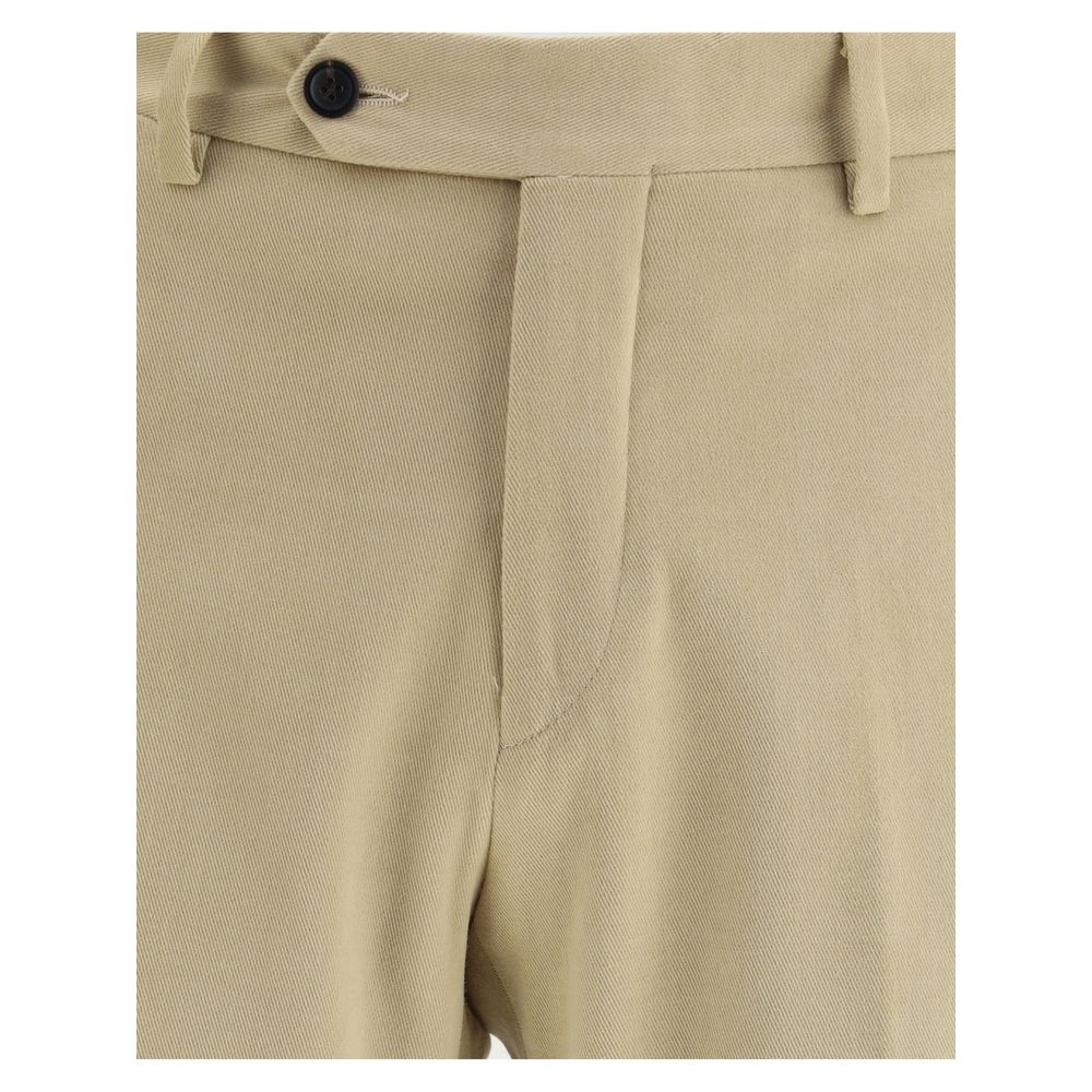 Germano Beige Cotton Chino Pants