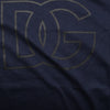 Dolce & Gabbana Dark Blue Cotton DG Logo Print Men’s Top T-shirt