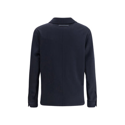 ZEGNA Blue Cashmere Coat