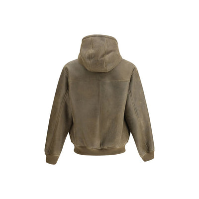 Emporio Armani Brown Lamb Ovis Aries Aries Bomber