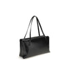 Jil Sander Black Calf Leather Bos Taurus Shoulder Bag