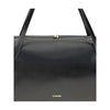 Jil Sander Black Calf Leather Bos Taurus Shoulder Bag