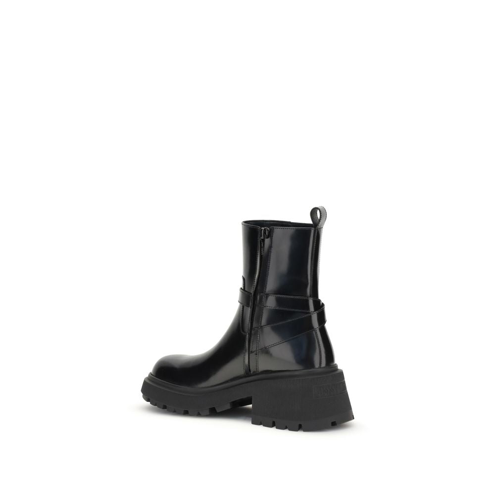 Jimmy Choo Bos Taurus Stiefeletten aus schwarzem Kalbsleder