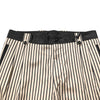 Dolce & Gabbana Beige Black Striped Cotton Slim Fit Trousers Pants