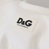 Dolce & Gabbana White Cotton Corset Stretch Top  T-shirt