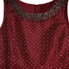 Dolce & Gabbana Burgundy Silk Beaded Evening Gown Dress
